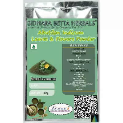 Sidhara Betta Herbals Abutilon Indicum Leaves And Flower Powder