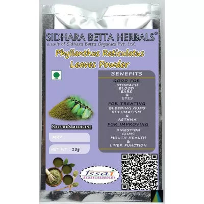 Sidhara Betta Herbals Phyllanthus Reticulatus Leaves Powder