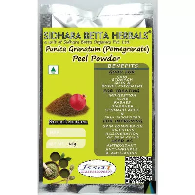 Sidhara Betta Herbals Punica Granatum (Pomegranate) Peel Powder