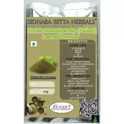 Sidhara Betta Herbals Butea Monosperma (Palasa) Leaves Powder