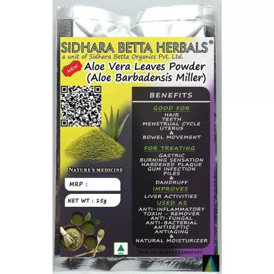 Sidhara Betta Herbals Aloevera Leaves Powder