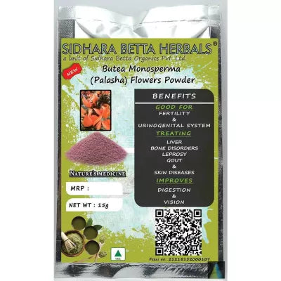 Sidhara Betta Herbals Butea Monosperma (Palasha) Flowers Powder