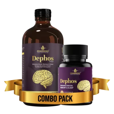 Dharishah Ayurveda Dephos Combo (60 Capsules + Oil 500ml) (1Pack)