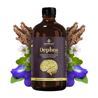 Dharishah Ayurveda Dephos Syrup Enhance Mood Sleep And Memory