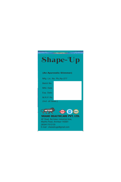Shane I Shape-Up I Herbal Medicine for Male & Female I Ayurvedic Slimmer I Super Strong I 10 Capsules