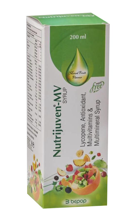 Nutrijuven I MV Syrup I Lycopene I Antioxidant I Multivitamins I Multimineral Syrup I Free Sugar