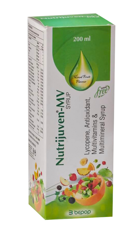 Nutrijuven I MV Syrup I Lycopene I Antioxidant I Multivitamins I Multimineral Syrup I Free Sugar