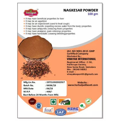 Vinayak Herbals Nagkesar Powder