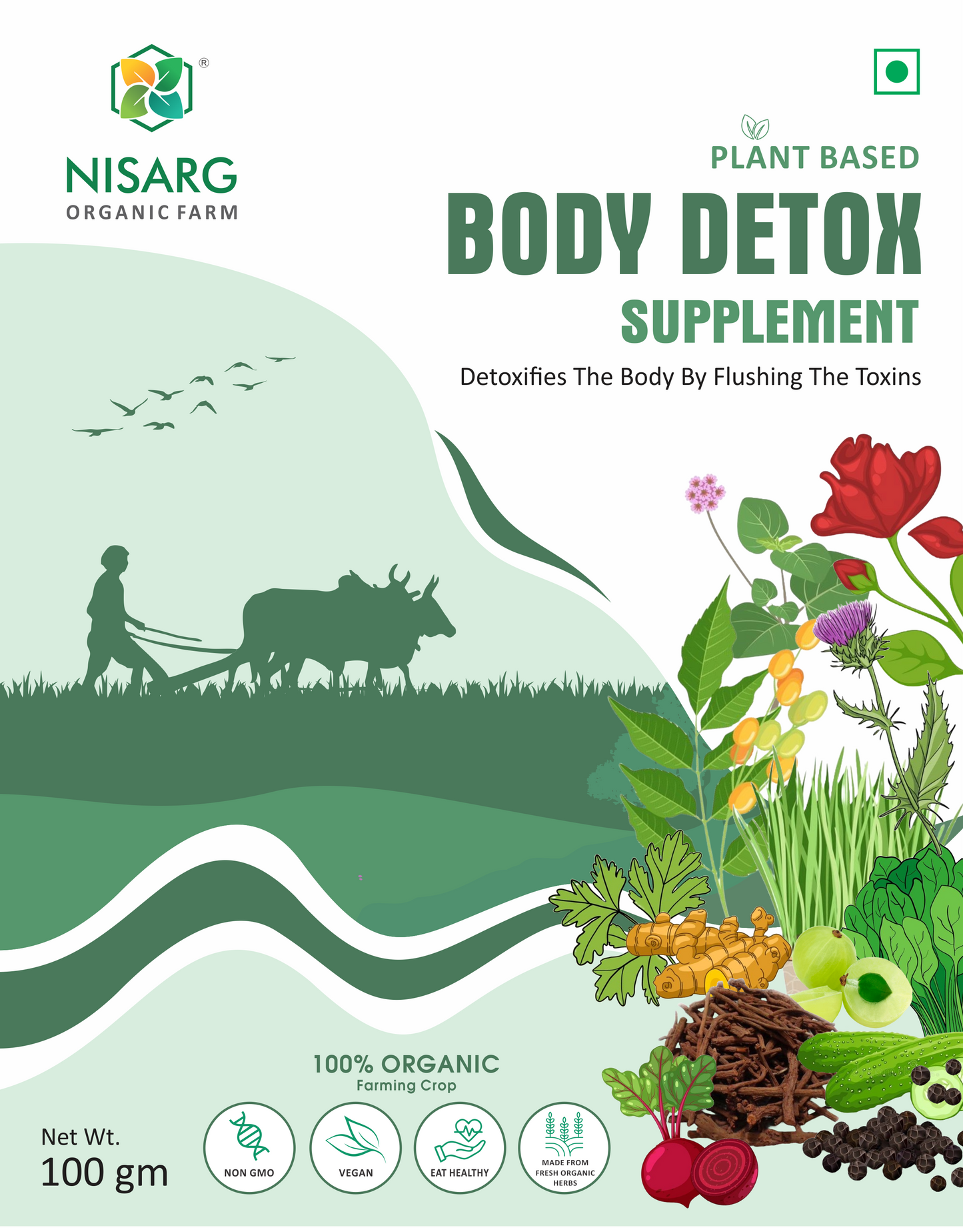 Nisarg Organic Body Detox Supplements Powder