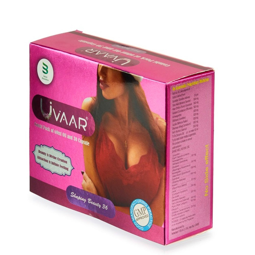 Uvaar I بریسٹ آئل برائے خواتین I 60 ML اور 30 ​​کیپسول