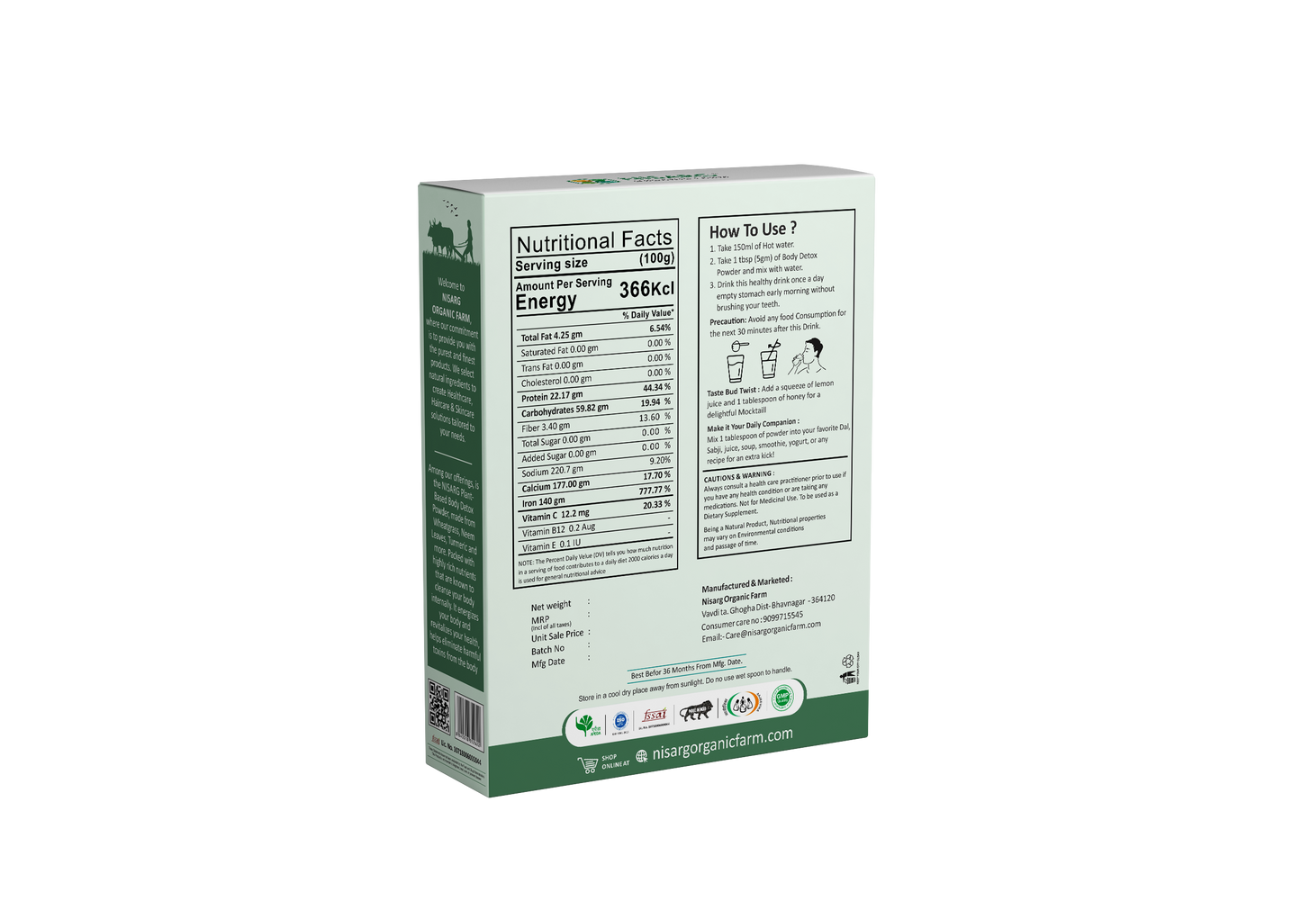 Nisarg Organic Body Detox Supplements Powder