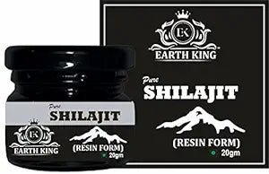 EARTH KING  Pure Ayurvedic Shilajit/Shilajit Resin (Semi Liquid) Supports Vigor & Vitality - 20Gm