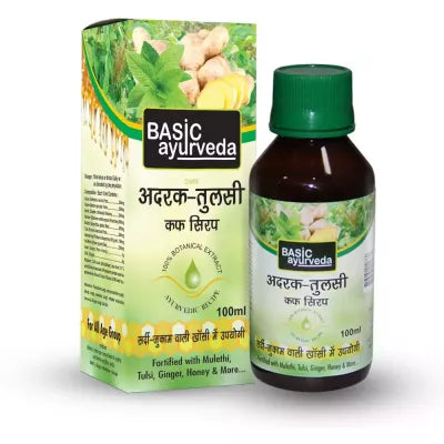 Basic Ayurveda Adrak Tulsi Cough Syrup