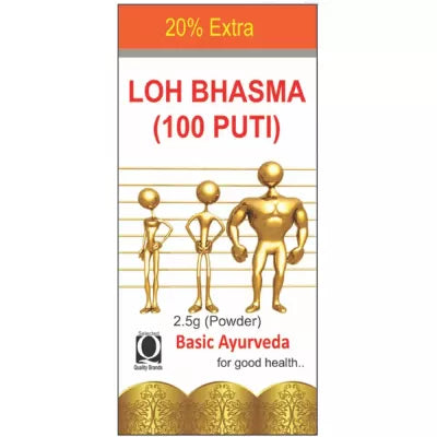 Basic Ayurveda Loh Bhasma(100Puti)