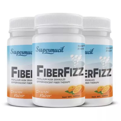 Supermucil Fiberfizz Psyllium Sugar Free Orange Flavor