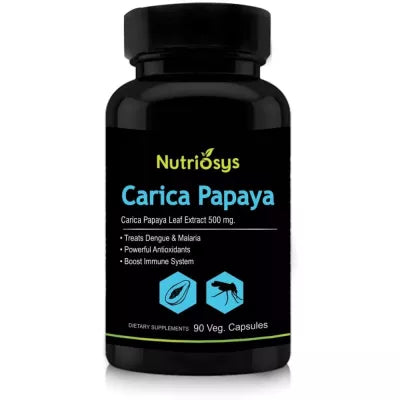 Nutriosys Carica Papaya Leaf Extract 500Mg Veg Capsule