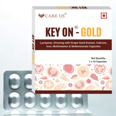 Care Us Key On Gold Capsules