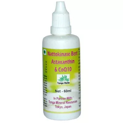 Tonga Herbs Nattokinase Best Astaxanthin & COQ10 Drops