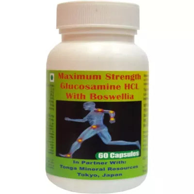 Tonga Herbs Maximum Strength Glucosamine HCL With Boswelia Capsules