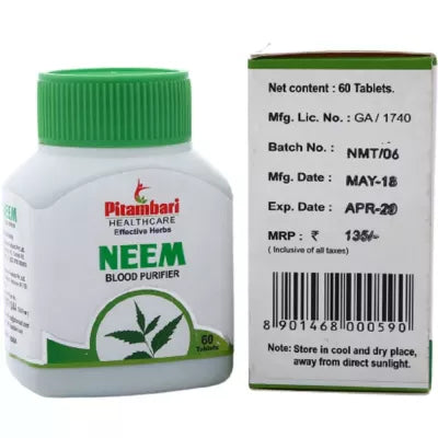 Pitambari Neem Skin Wellness Tablets