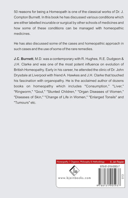 50 Reasons For Being A Homoeopath 6Th Edition - James Compton Burnett