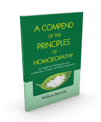 A Compend. Of The Principles Of Homoeopathy