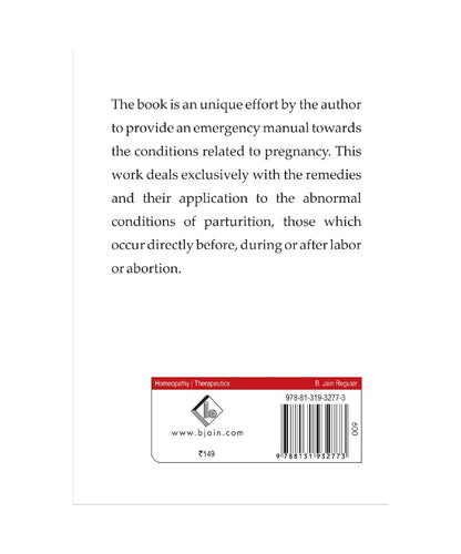 The Accoucheurs Emergency Manual Homoeopathy In Pregnancy