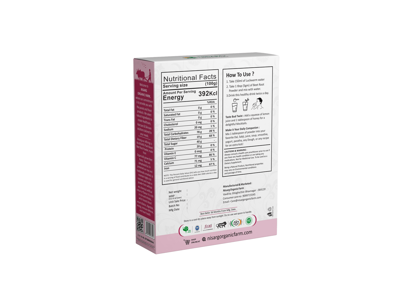 Nisarg Organic Farm Beetroot Powder