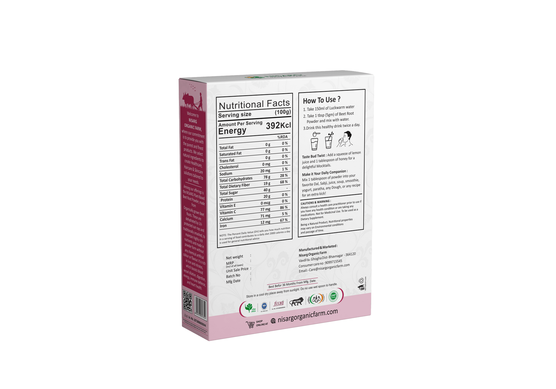 Nisarg Organic Farm Beetroot Powder