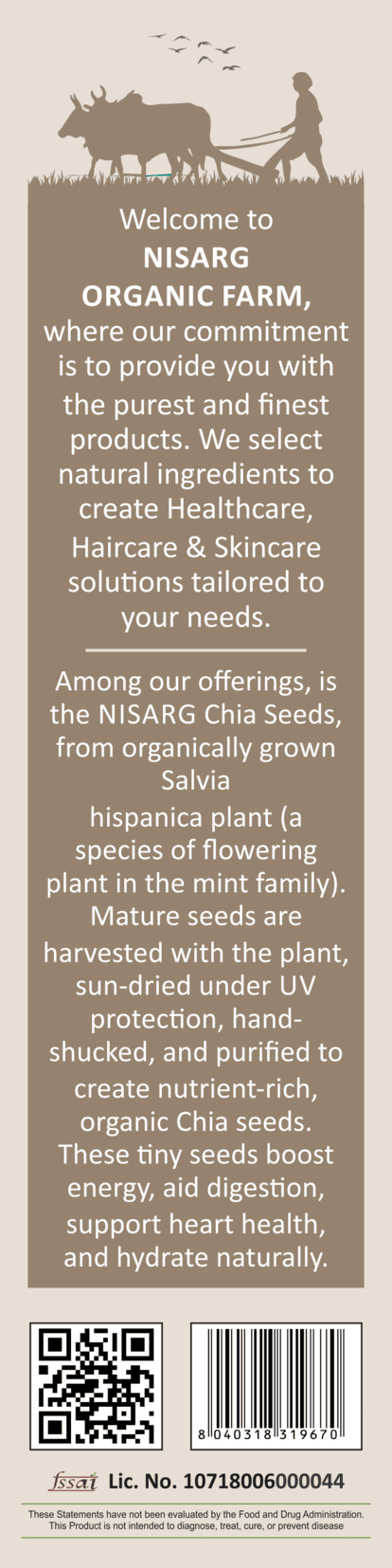 Nisarg Organic Farm Chia Seeds