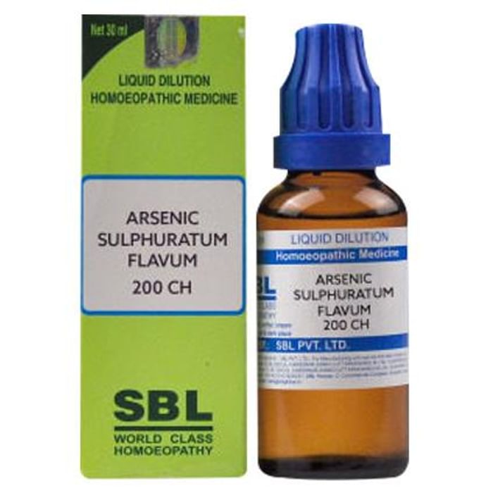 SBL Arsenic Sulphuratum Flavum Dilution