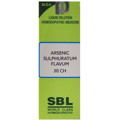 SBL Arsenic Sulphuratum Flavum Dilution