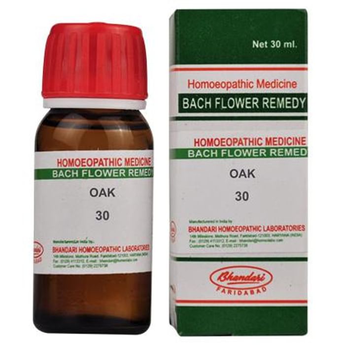 Bhandari Bach Flower Oak 30 Bach Flower