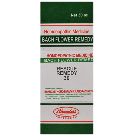 Bhandari Bach Flower Rescue Remedy 30 Bach Flower