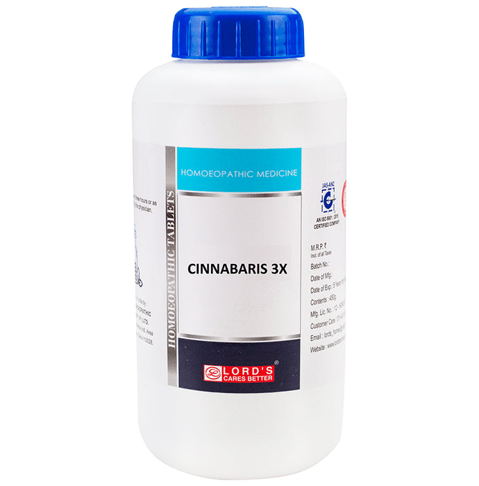 Lord's Cinnabaris Trituration Tablet