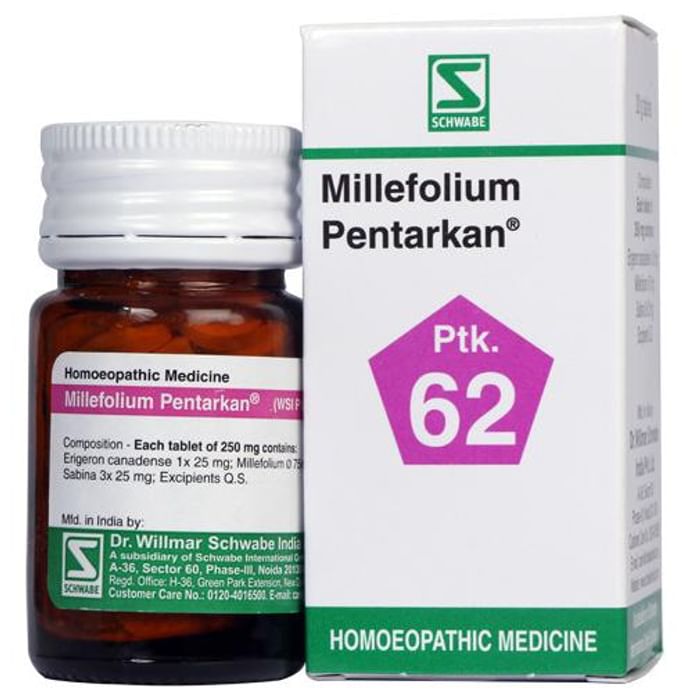 Dr. Willmar Schwabe India Millefolium Pentarkan Ptk 62 Tablet
