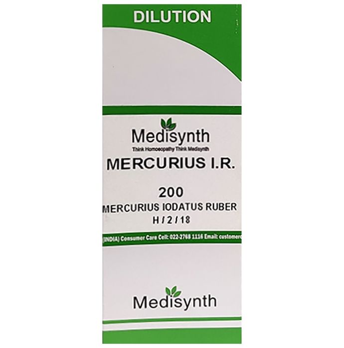 Medisynth Mercurius Iodatus Ruber Dilution