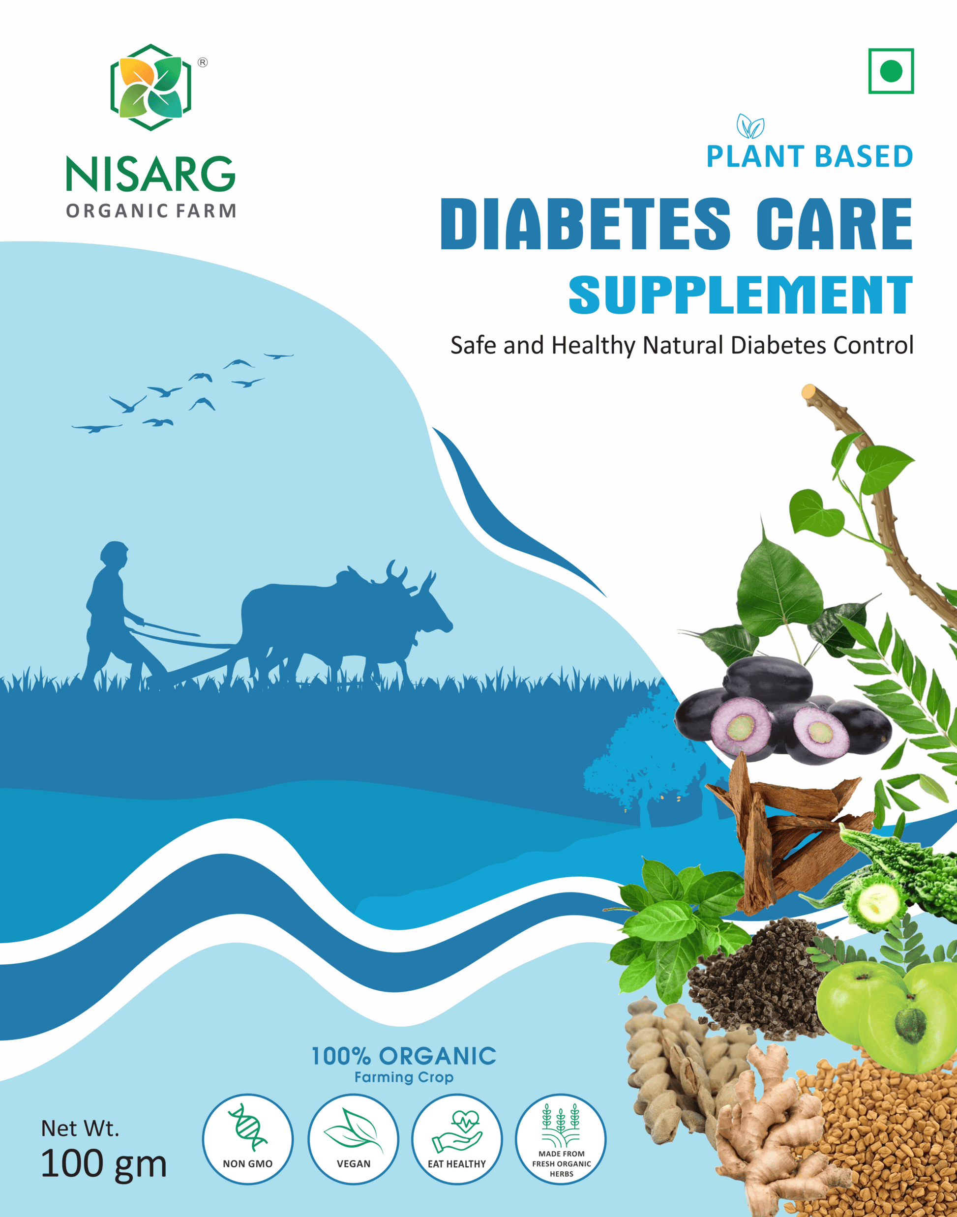 Nisarg Organic Farm Diabetes Care Supplements Powder
