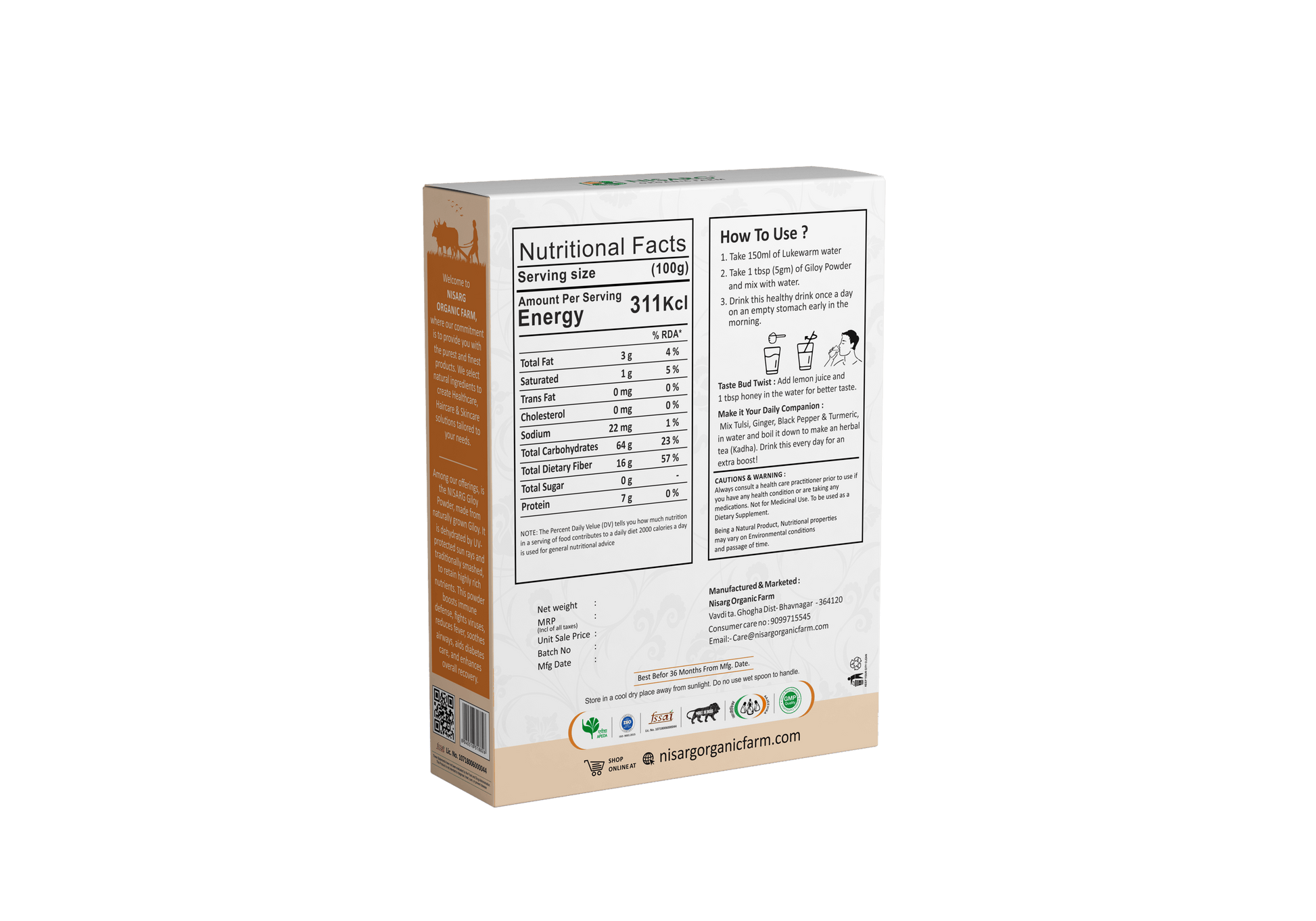 Nisarg Organic Farm Giloy Powder