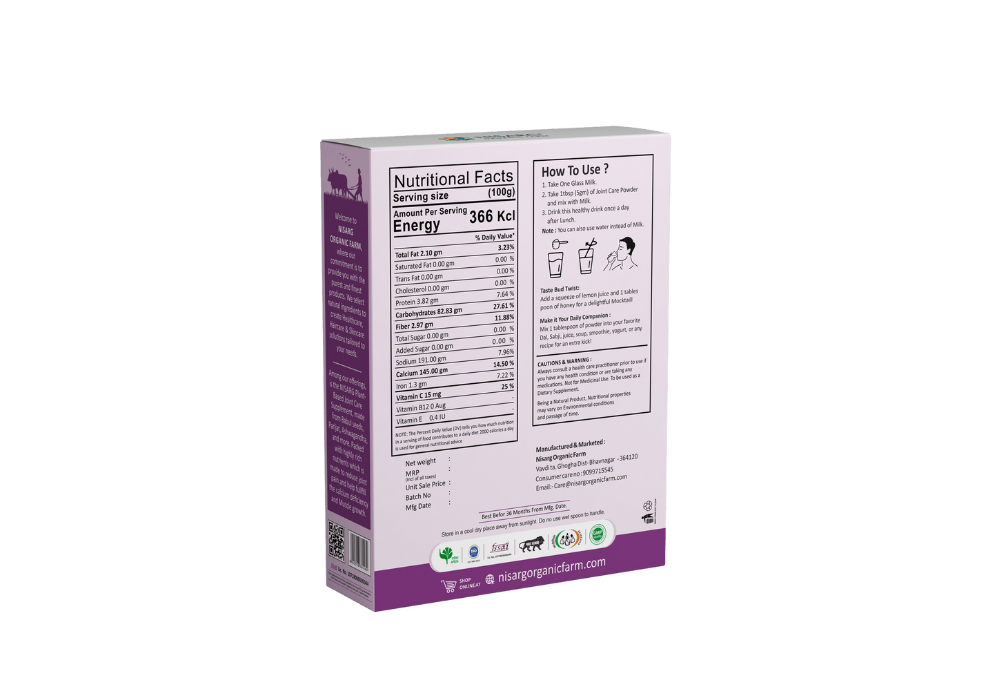 Nisarg Organic Farm Joint Support Supplements Powder
