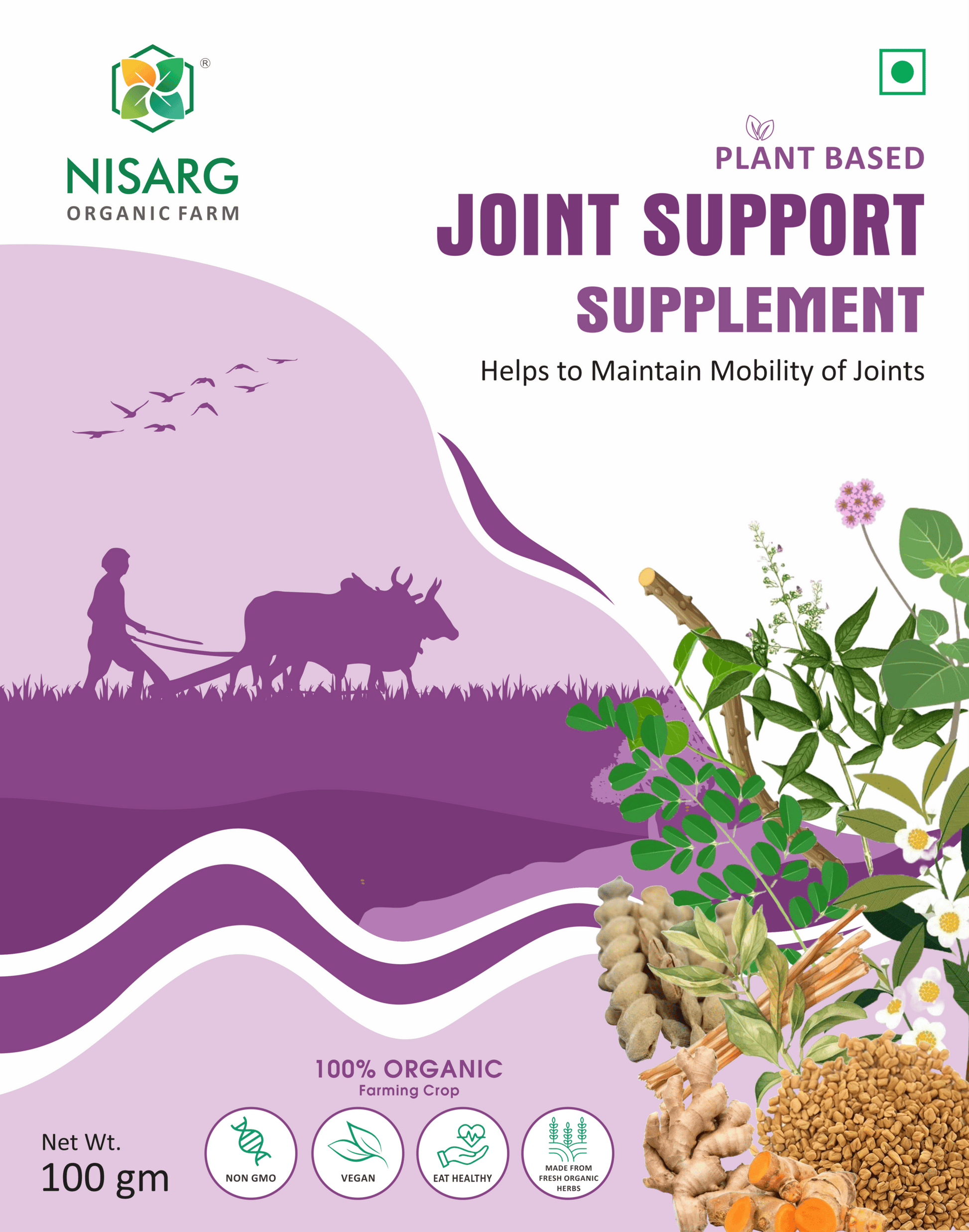 Nisarg Organic Farm Joint Support Supplements Powder