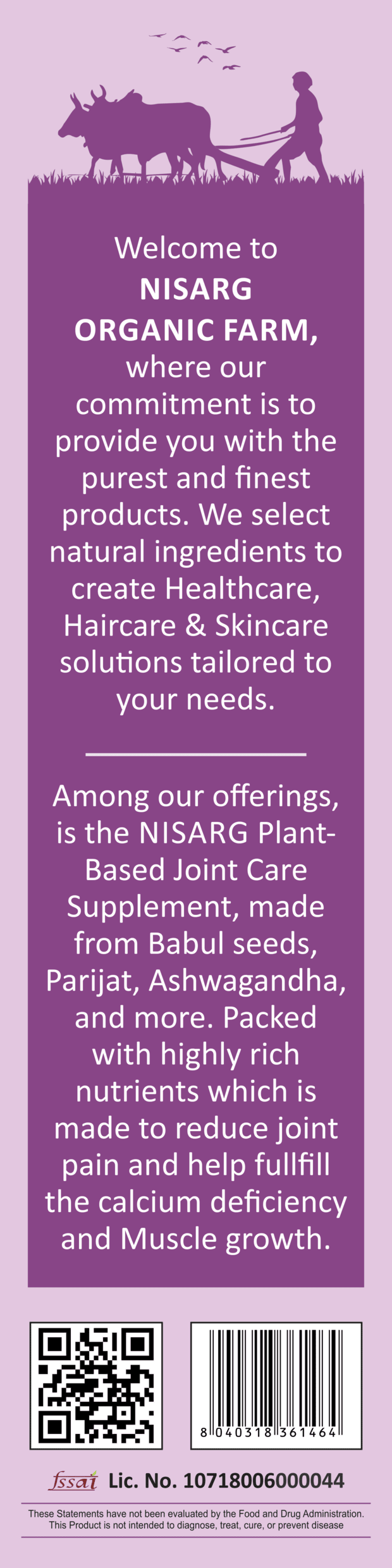 Nisarg Organic Farm Joint Support Supplements Powder