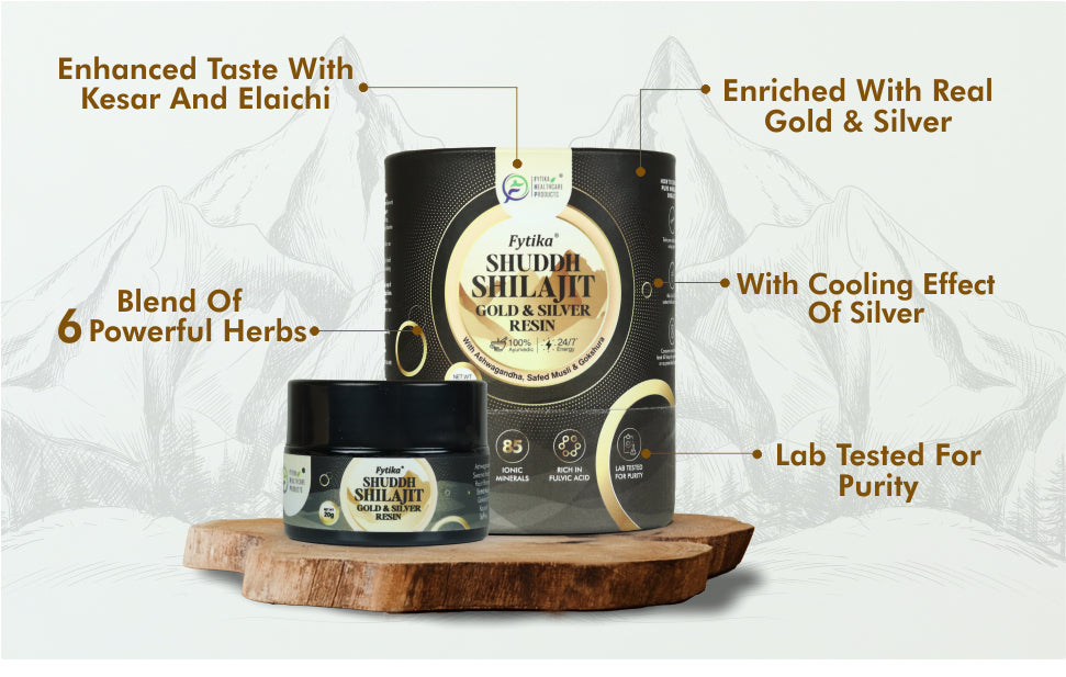 Fytika Shuddh Shilajit Gold & Silver Resin