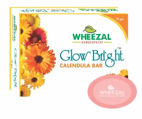 Wheezal Glow Bright Calendula soap (75g)