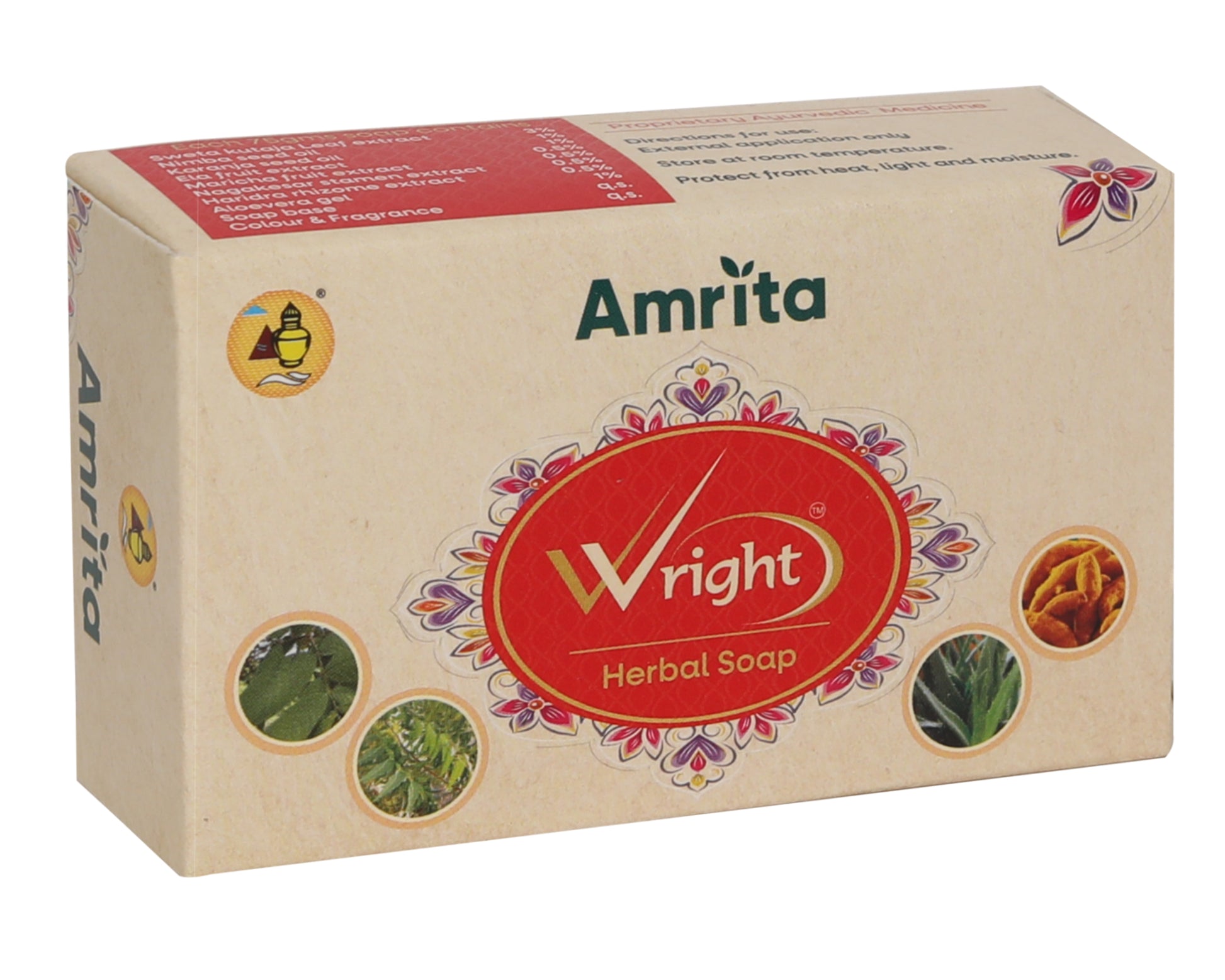 Amrita Wright herbal soap (Pack of 2)