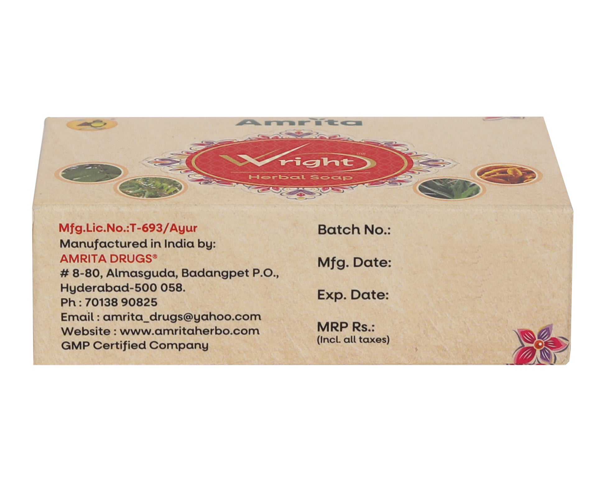 Amrita Wright herbal soap (Pack of 2)