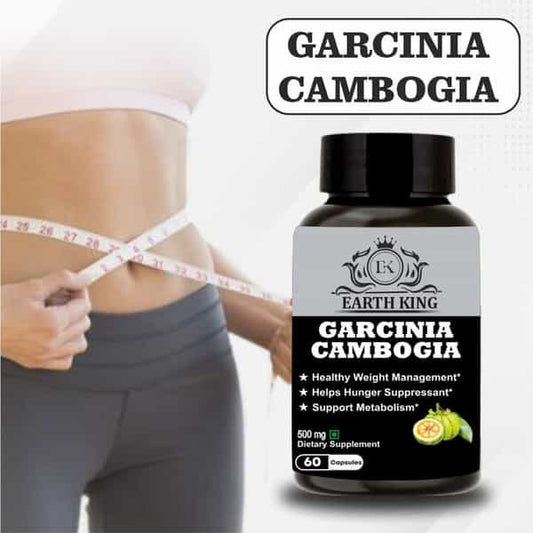 EARTH KING Garcinia Cambogia Capsule with Green tea & Green coffee Extract Helps in Weight Management & Fat Burner for Men & Women – 500mg 60 Capsules (Pack of 1)
