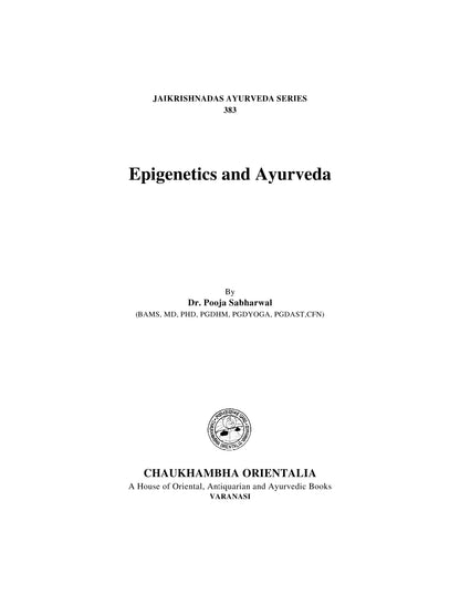 Chaukhambha Orientalia Epigenetics and Ayurveda