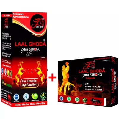Laal Ghoda Extra Strong Oil And Extra Strong Capsule Combo