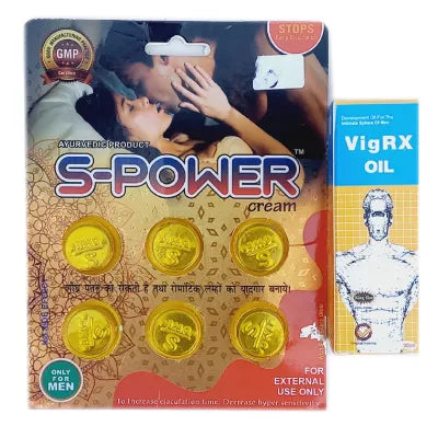 Girik S-Power Cream + Vigrx Oil Combo